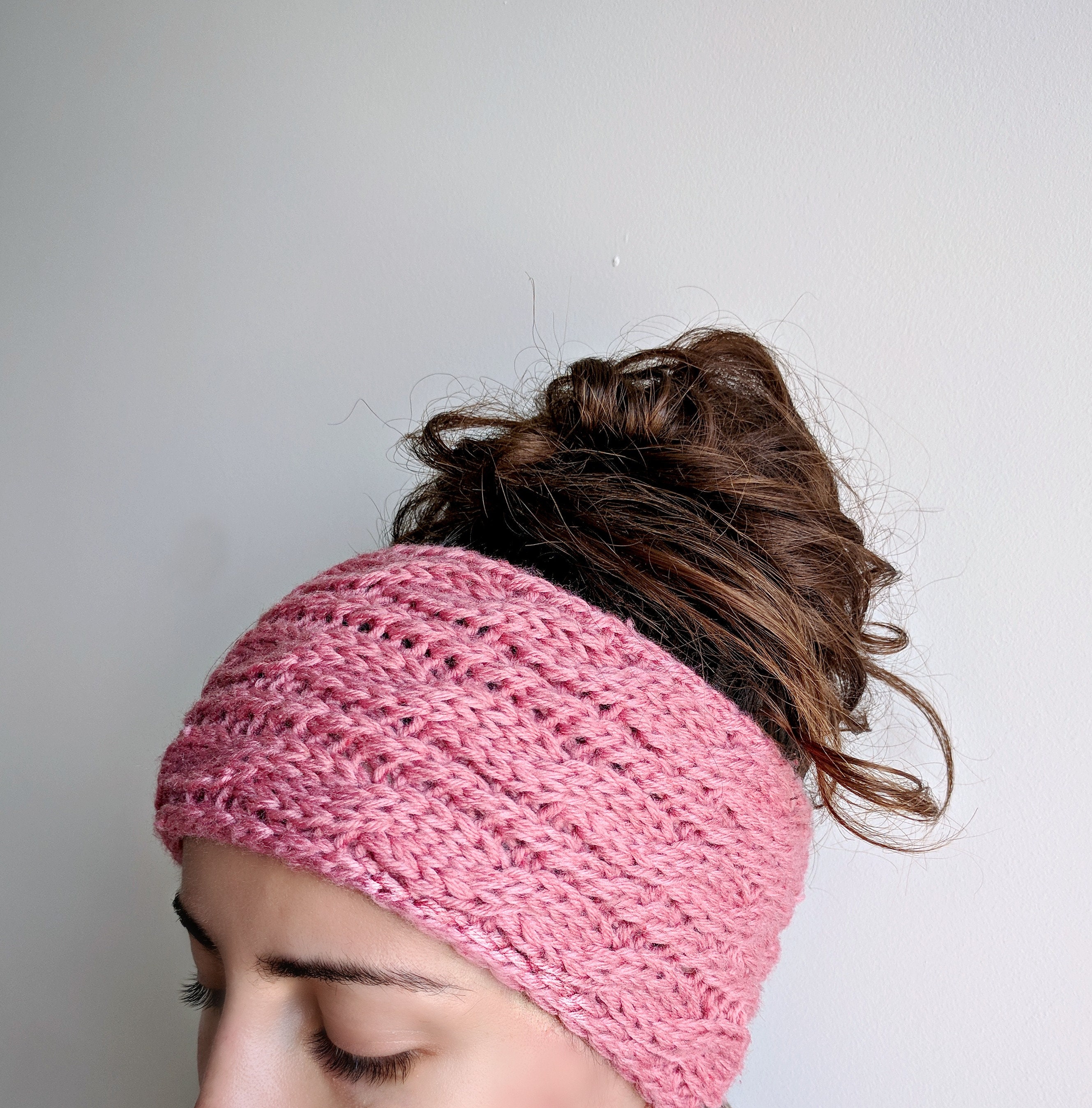 Turban Style Headband – Twist Front Knit Ear Warmer Pattern – The Snugglery