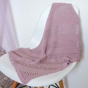 Summer Dreams Baby Blanket, Knitting Pattern With Beginner Friendly Lace And Helpful Video Tutorial