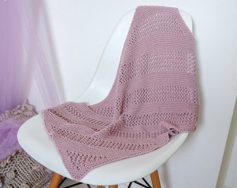 Summer Dreams Baby Blanket, Knitting Pattern With Beginner Friendly Lace And Helpful Video Tutorial