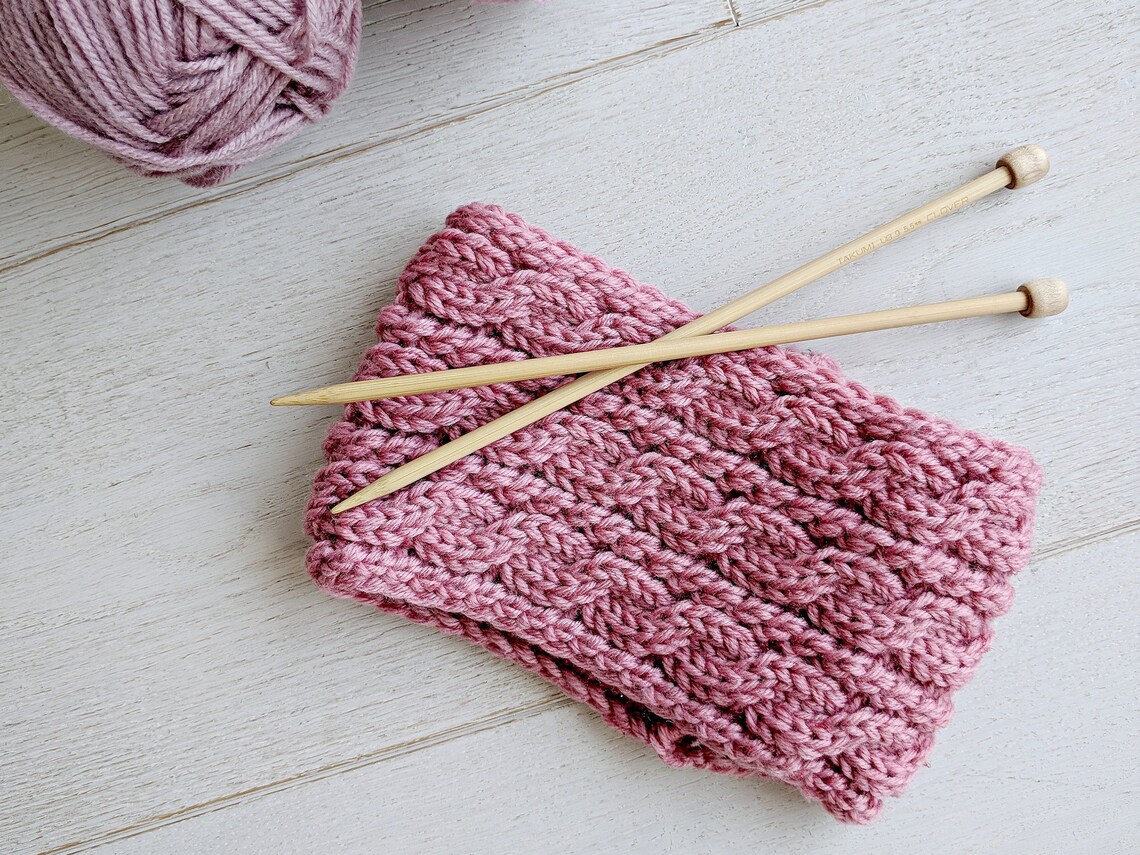 Chunky Cable Knit Ear Warmer Pattern Knitting Patterns for Etsy