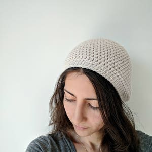 Perfect Simple Crochet Beanie Pattern, Instructions for Baby, Kids and Adults Sizes, Crocheted Hat Pattern for Women, Girls and Men. Unisex image 2