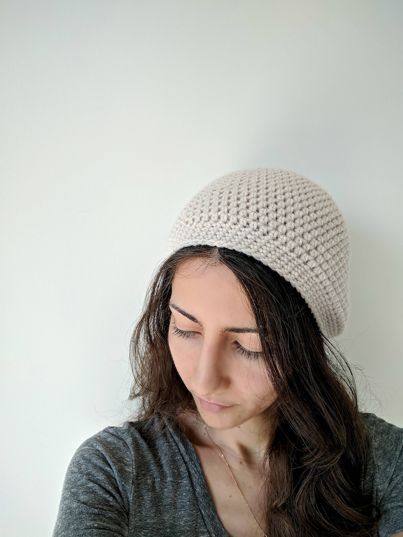 Perfect Simple Crochet Beanie Pattern, Instructions for Baby, Kids and Adults Sizes, Crocheted Hat Pattern for Women, Girls and Men. Unisex image 2