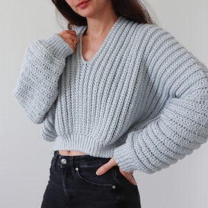 Super Slouchy Crochet Sweater Pattern, Cozy Comfy Crocheted Sweater Pattern With Instructions for Sizes Small, Medium, Large, XL, 2X and 3X image 2