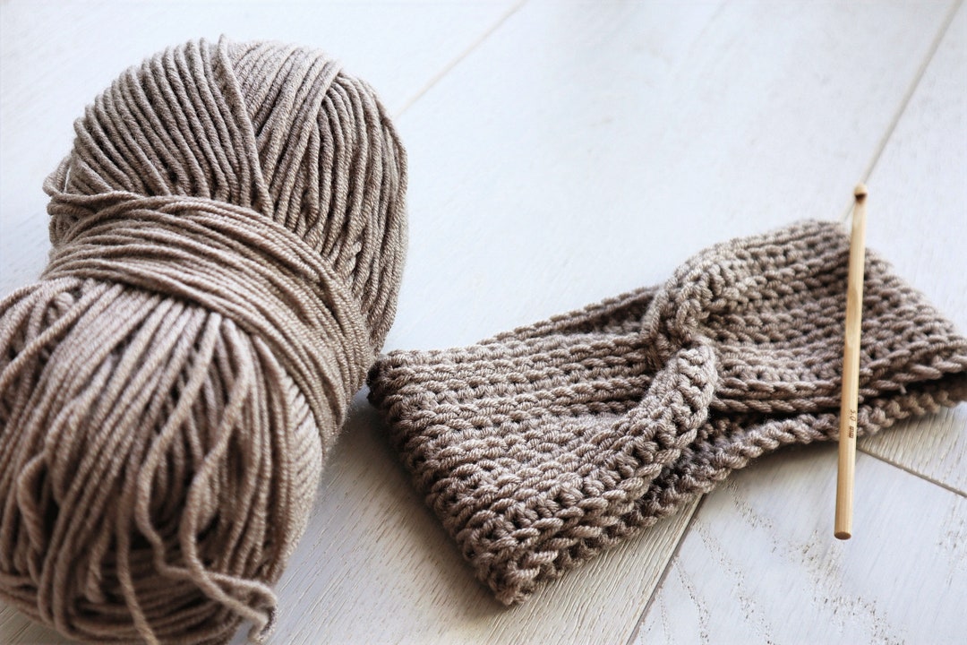 Knit-look Crochet Twist Headband Pattern Turban Twisted - Etsy