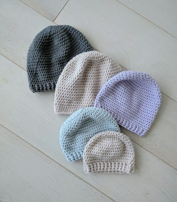 Single Crochet Baby Hat Pattern Crochet Beanie 1 Simple Pattern For