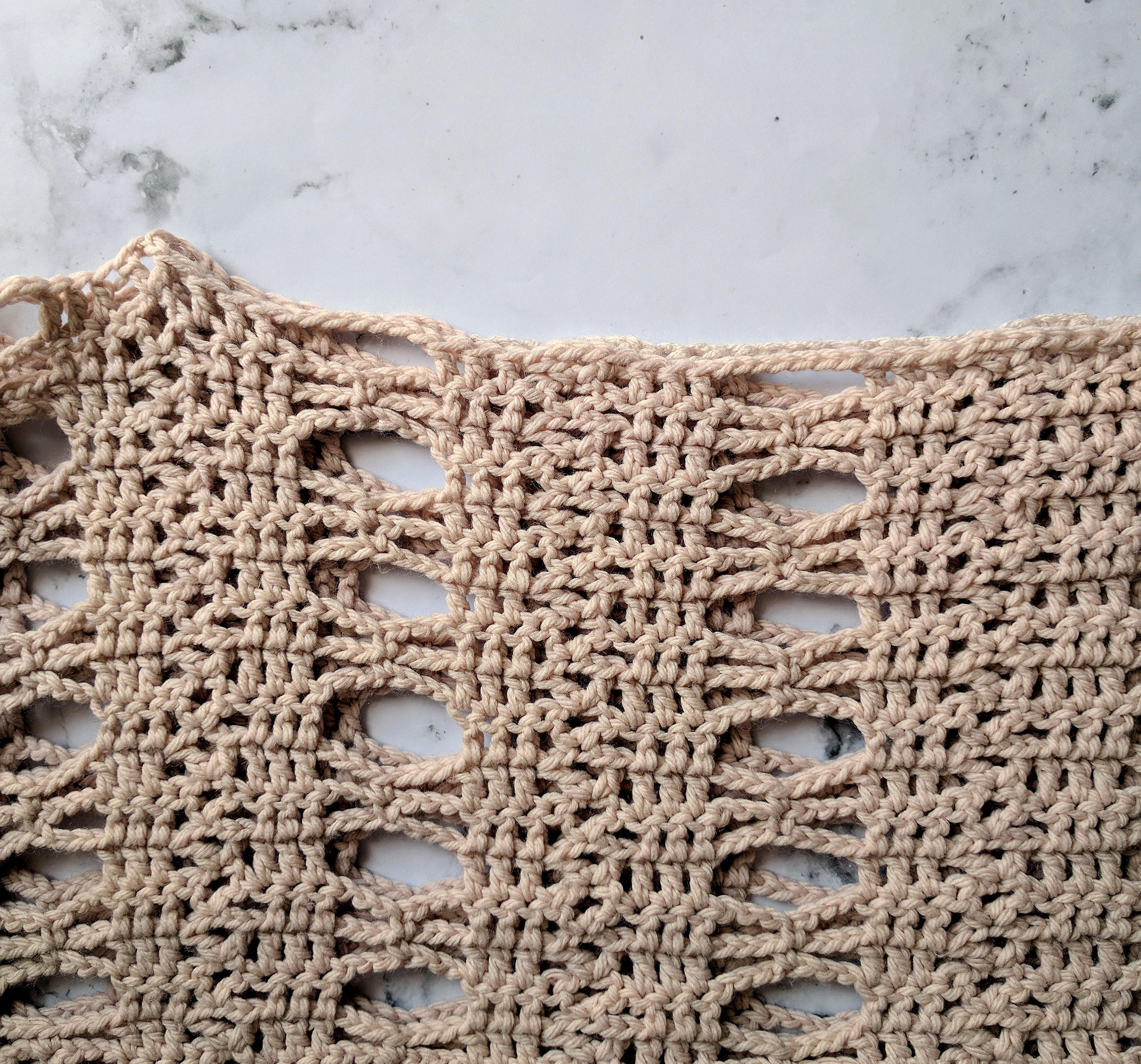 Lace Crochet Boxy Top Pattern, Instructions for Women's