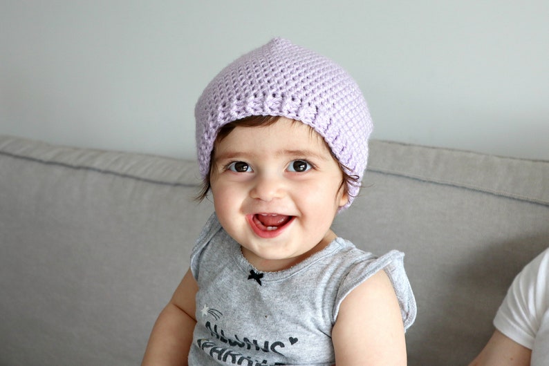 Perfect Simple Crochet Beanie Pattern, Instructions for Baby, Kids and Adults Sizes, Crocheted Hat Pattern for Women, Girls and Men. Unisex image 3