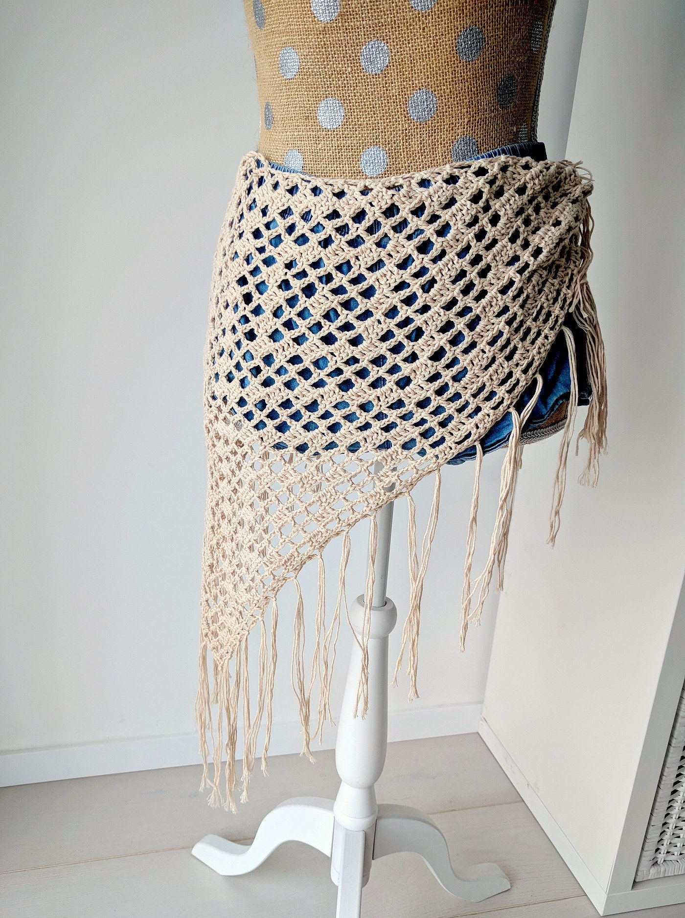 Geometric Lace Sarong Pattern Boho Crochet Sarong Pattern Etsy Canada
