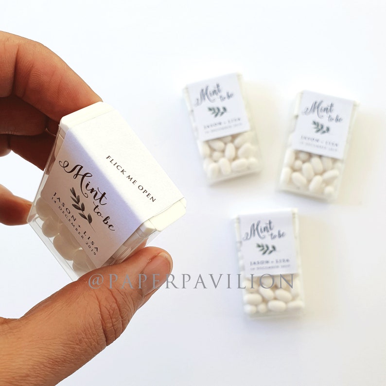 MINT TO BE Wedding Favor Wedding Favor Labels Mint Favor Etsy Australia