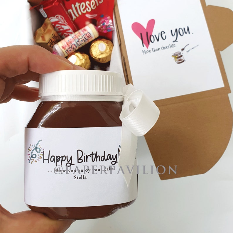 Letterbox Birthday Gift Birthday gift for wife Chocolate Etsy