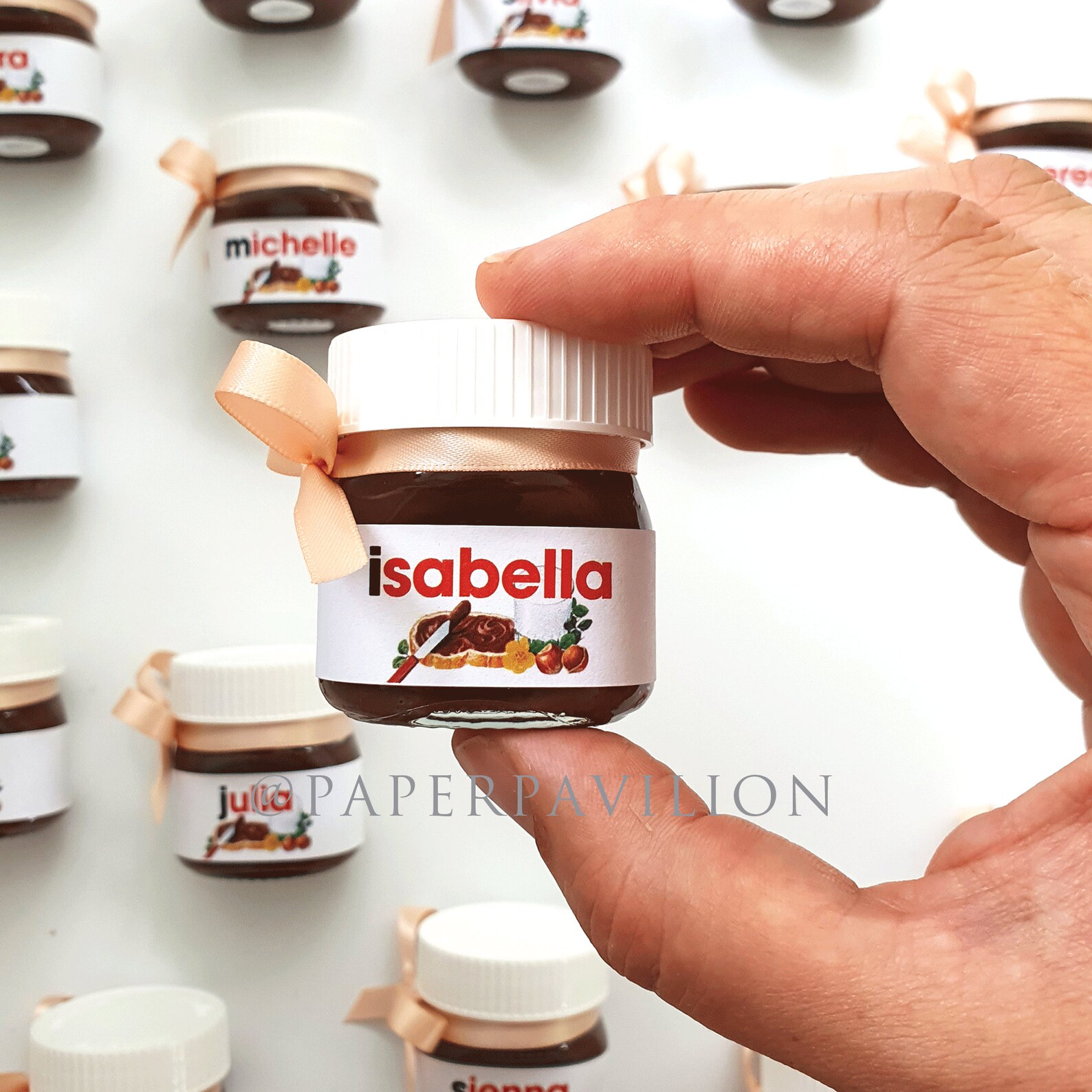 Personalised Mini NUTELLA Jar Personalised Nutella Etsy Australia