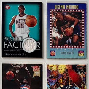 Cartes Dikembe Mutombo Pristine Factor, Sports Illustrated, FaniMation Basketball