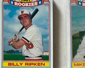 1987 Rookies Commemorative Set 1988 Topps Baseball Cards - 2 Packs (1 Sealed)