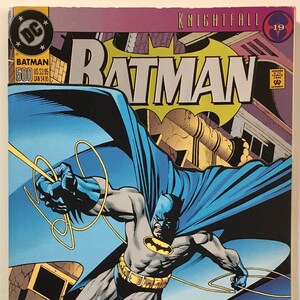 Batman #500 Knighfall 19 Edition Collector Die-Cut Cover avec cartes postales / Azrael dans le rôle du tout nouveau Batman - DC Comics 1993