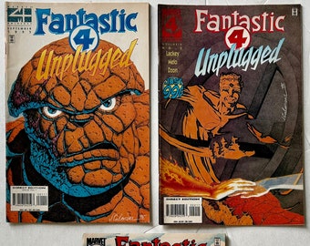 Fantastic Four Unplugged 1 2 4 Lot of 3 Marvel Comics 1995-1996
