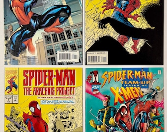 Spider-Man All #1's Web of Doom, Arachnis Project, X-Men Team-Up, Marvel Knights Lot of 4
