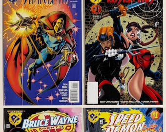 Amalgam Comics Lot: Assassins, Speed Demon, Doctor Strange, Bruce Wayne 1996