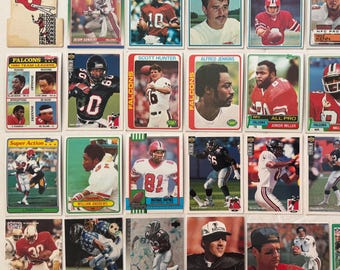Atlanta Falcons Topps 1970s 80s 90s NFL Football Trading Cards Vintage Lot of 30