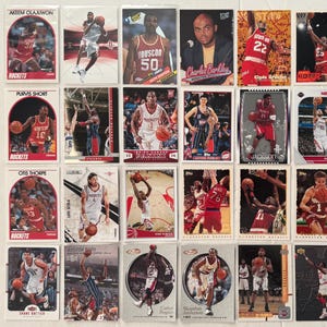 Cartes à collectionner de basketball NBA des Houston Rockets des HOFers Rookies All-Stars Lot de 31
