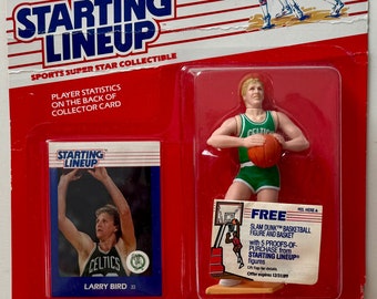 Starting Lineup Larry Bird Action Figure Basketball Card - New Sealed 1988 Kenner