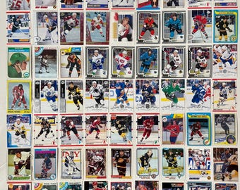 NHL Ice Hockey Cards Topps Score 1973s to 2024 Lot of 77 Gretzky Lemieux Hull Roy Leetch Esposito