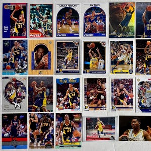 Lot de 27 cartes à collectionner de basketball Indiana Pacers : recrues, étoiles, joueurs confirmés et plus