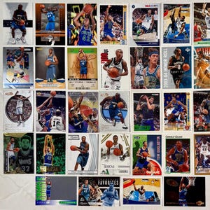 Lot de 36 cartes à collectionner de basket-ball Minnesota Timberwolves, recrues, étoiles, amateurs et plus