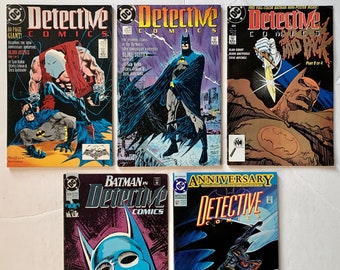 Batman Detective Comics 598 600 604 620 627 Lot of 5 DC Comics 1989-1991