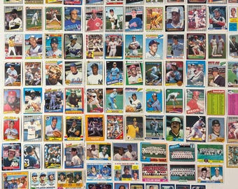 Topps 1970s to 1980s Baseball Cards Vintage Lot of 100 - Stars, HOFers, Rookies, Commons