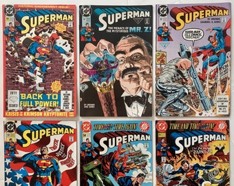Superman 50 51 52 53 54 55 Lot of 6 Flag Cover / Clark and Lois Engaged DC Comics