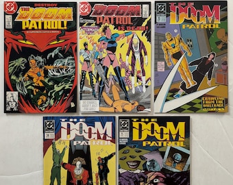 The Doom Patrol 2 18 20 24 25 Lot of 5 - Hot DC Comics TV Show - 1987-1989