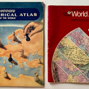 Hammond Historical Atlas of the World 1976 / Rand McNally Quick Reference World Atlas 1977