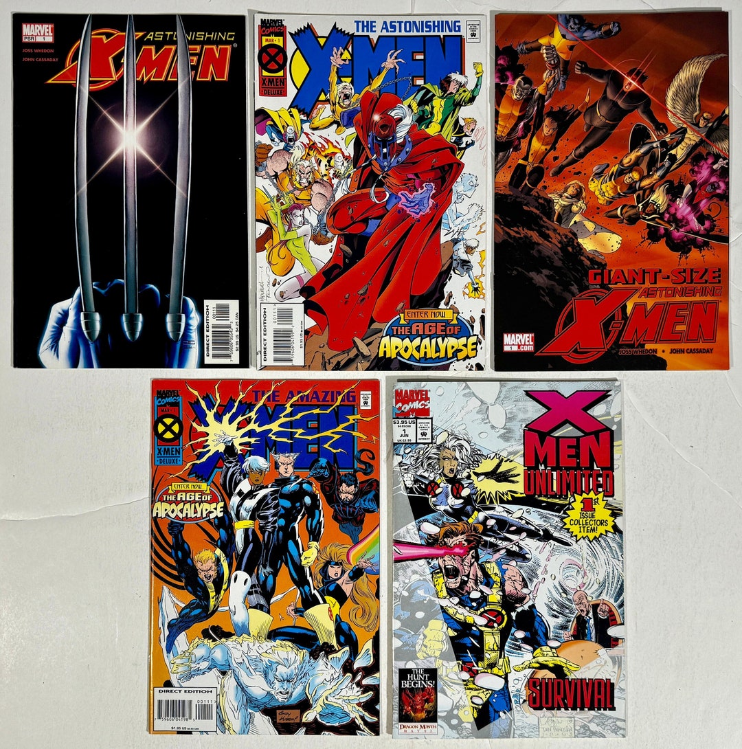 X-men Astonishing Amazing Unlimited All #1 First Issues Lot of 5