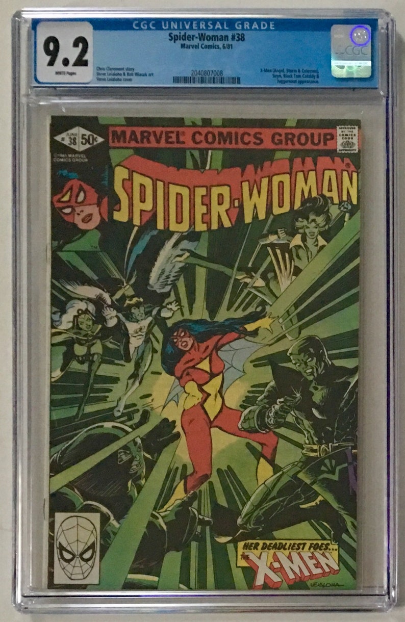 Spider Woman 38 Cgc 9 2 Nm Wp X Men Appearance Marvel Etsy Spider Woman 38 Cgc 9 2 Nm Wp X Men Appearance Marvel Etsy