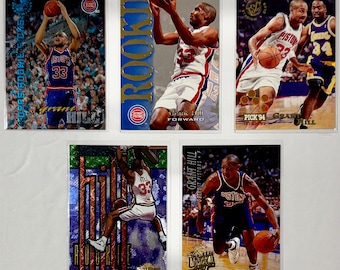 Grant Hill Rookie Detroit Pistons HOFer NBA Basketball Trading Cards Lot of 5