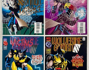 Wolverine / Gambit: Victims 1 2 3 4 Parts 1-4 Complete Set - Marvel Comics 1995