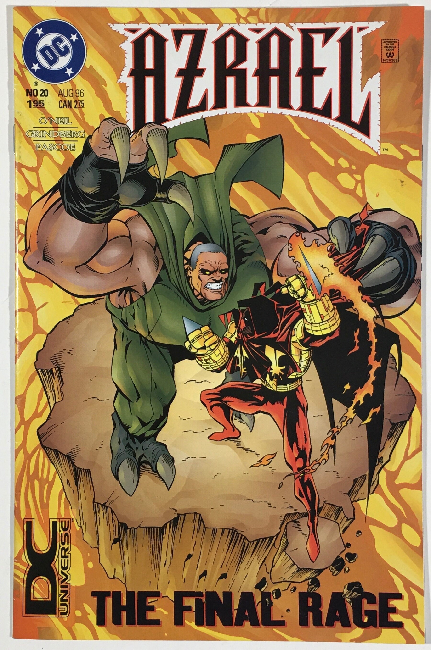 Azrael 20 The Final Rage DC Universe Logo Variant DC Etsy