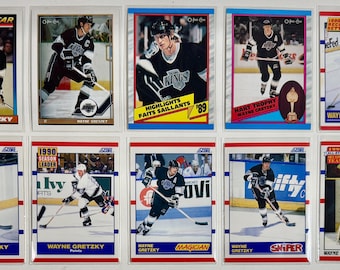 Wayne Gretzky NHL Ice Hockey Cards O-Pee-Chee Score 1989-1991 Vintage Lot of 10