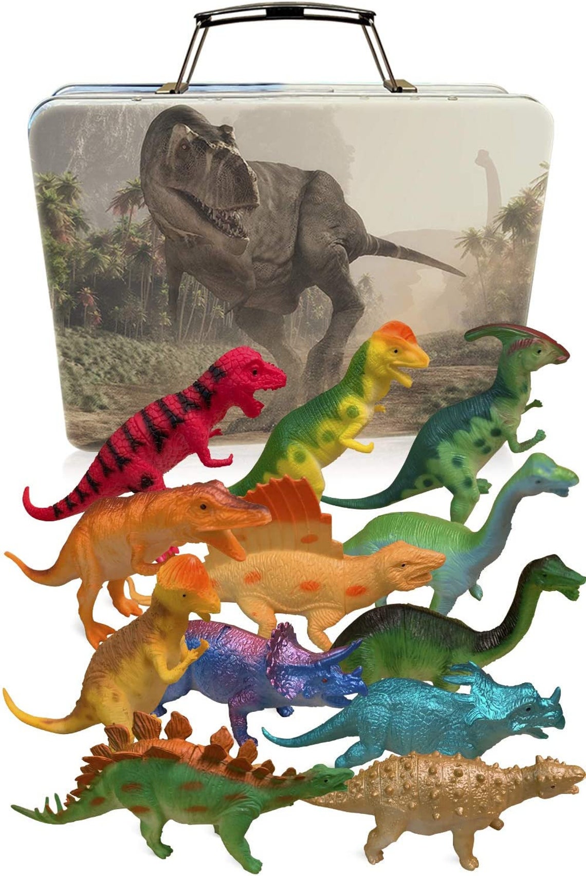 Dinosaur Toy Boys Girls Storage Box 12 Large 6 Inch Case Fun Etsy
