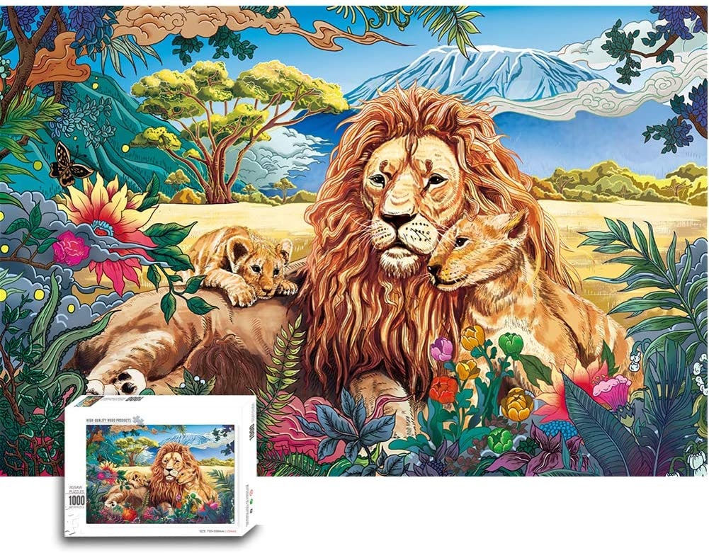 500 Teile Puzzle 'Löwe' – Familienspaß Für Kinder & Erwachsene