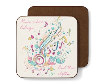 Music quote coaster, gift for music lovers, songwriters gift