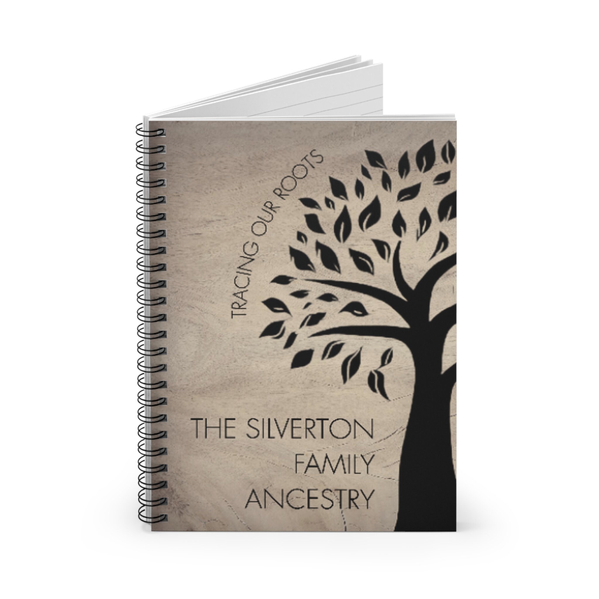 Family Tree Book 235pg Paperback Genealogy Index Notebook for 12