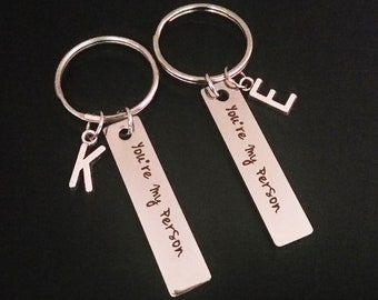 best friend keychains, you are my person keychains, personalized keychain, couple keychain, best bff gift, birthday gift, sister gift