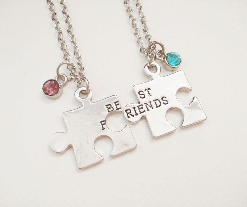 BEST FRIENDS JIGSAW BFF FRIENDS NECKLACE IN GIFT BAG FRIENDSHIP