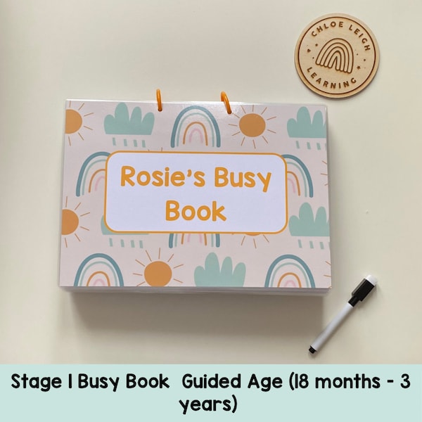 Toddler Busy Book | Activity Binder | Learning Book | Matching Activities | Toddler Gift | EYFS Learning |