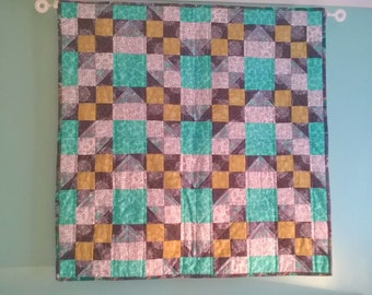 Going This Way and That Patchwork Quilt Modern Pattern Only - PDF