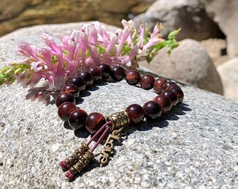 Love & Trust Mala Bracelet | AAA Luxury Red Tiger Eye Gemstones | Passion | Drive | Relationships | Trust in Business Health and Love