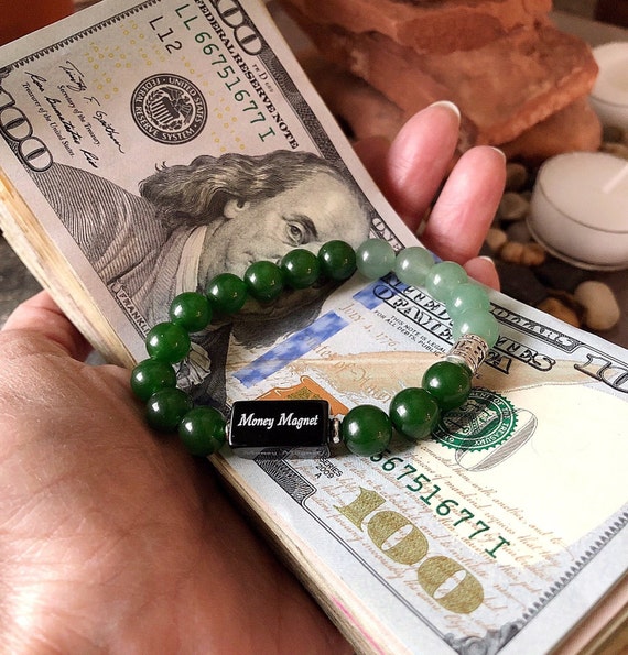 Money Magnet Mala Bracelet Luxury Reiki Infused Healing Mala Etsy