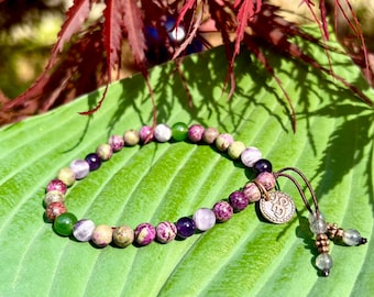 Akasha Mala Bracelet | Spectacular AAA Atlantisite | AAA Siberian Jade | Amethyst | Labradorite | Akashic Records | Ancient Wisdom
