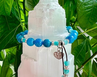 NEW! Alchemy Mala Bracelet | Powerful AAA Apatite | Luxury Amazonite | Magic | Transformation | Change | Letting Go | Living Your Truth
